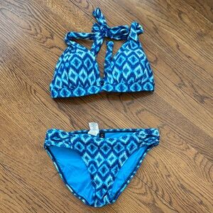 La Blanca Blue Geometric Bikini